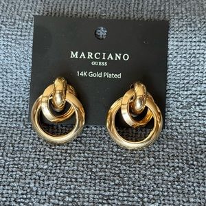 Marciano by Guess Multi 14K Gold Plated Earrings - New - Pierced Ears